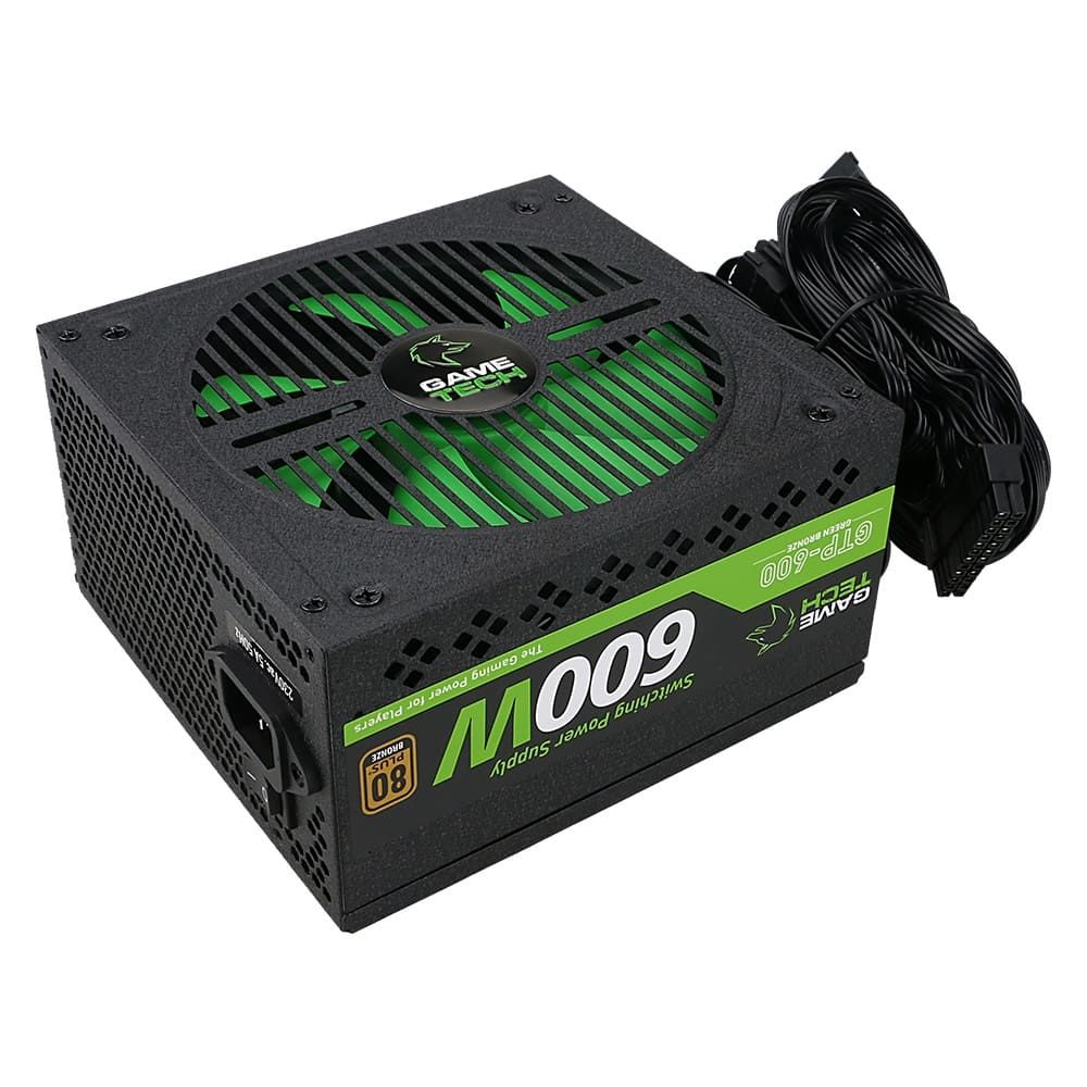 Gametech 600w Power Supply 14 cm Sessiz 80 Plus Bronze Güç Kaynağı
