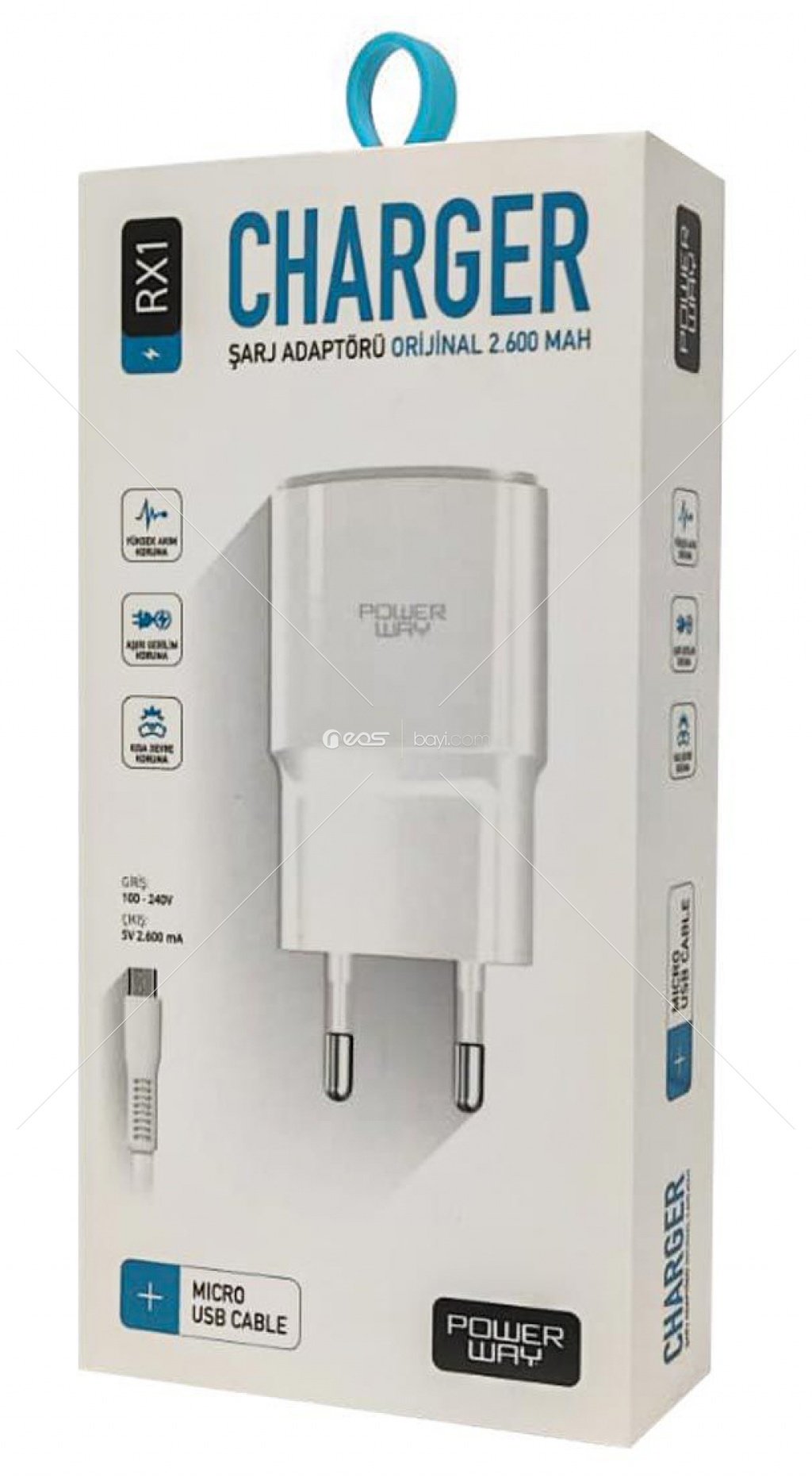 Powerway RX1 Micro USB 2600 Amper Şarj Seti