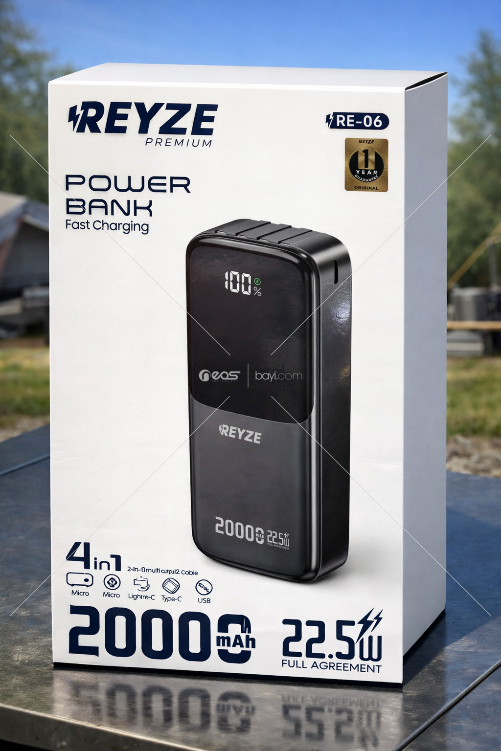 REYZE RE-06 10000MAH 4IN1 OUTPUT POWERBANK