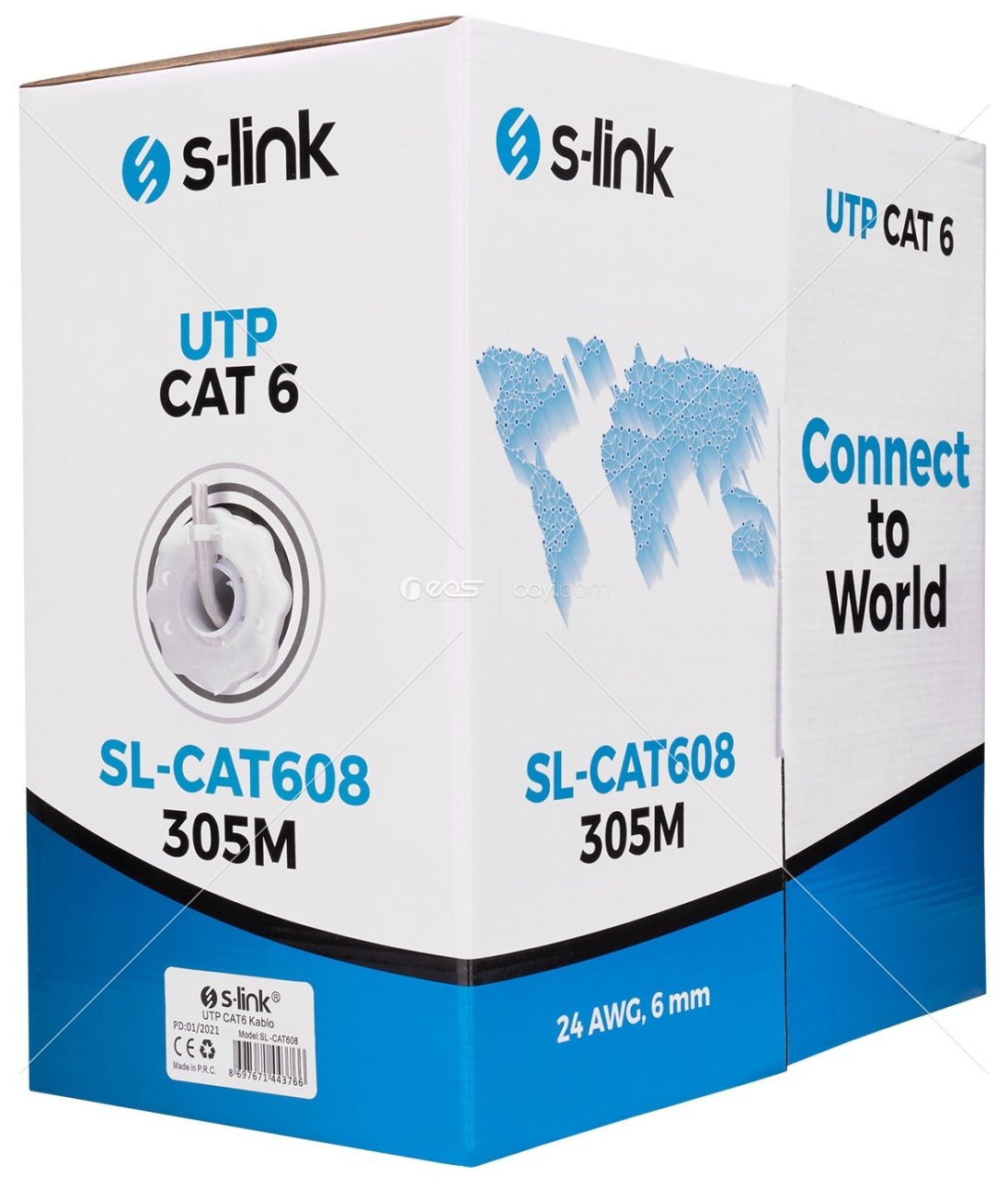 S-link SL-CAT608 305m Gri Utp CAT6 Kablo
