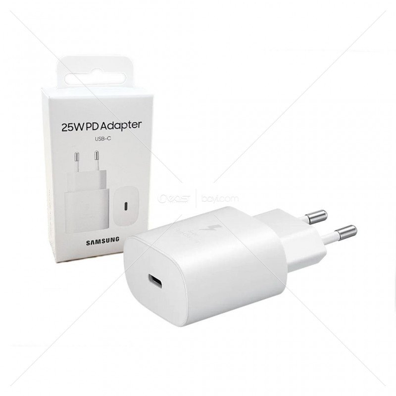 SAMSUNG EP-TA800NWEGWW TYPE-C 25W KABLOSUZ HIZLI ŞARJ ADAPTÖRÜ - BEYAZ